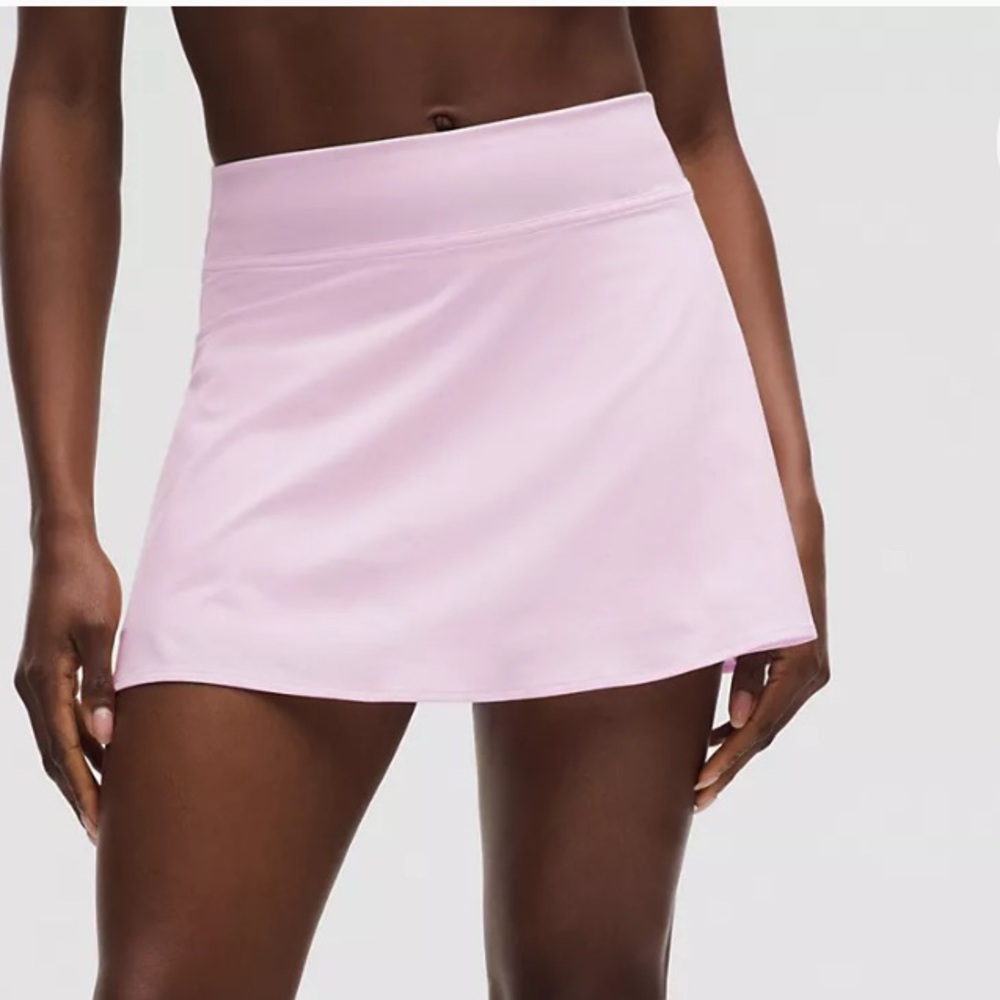 NWT lululemon high rise tennis skort 4 pink organza